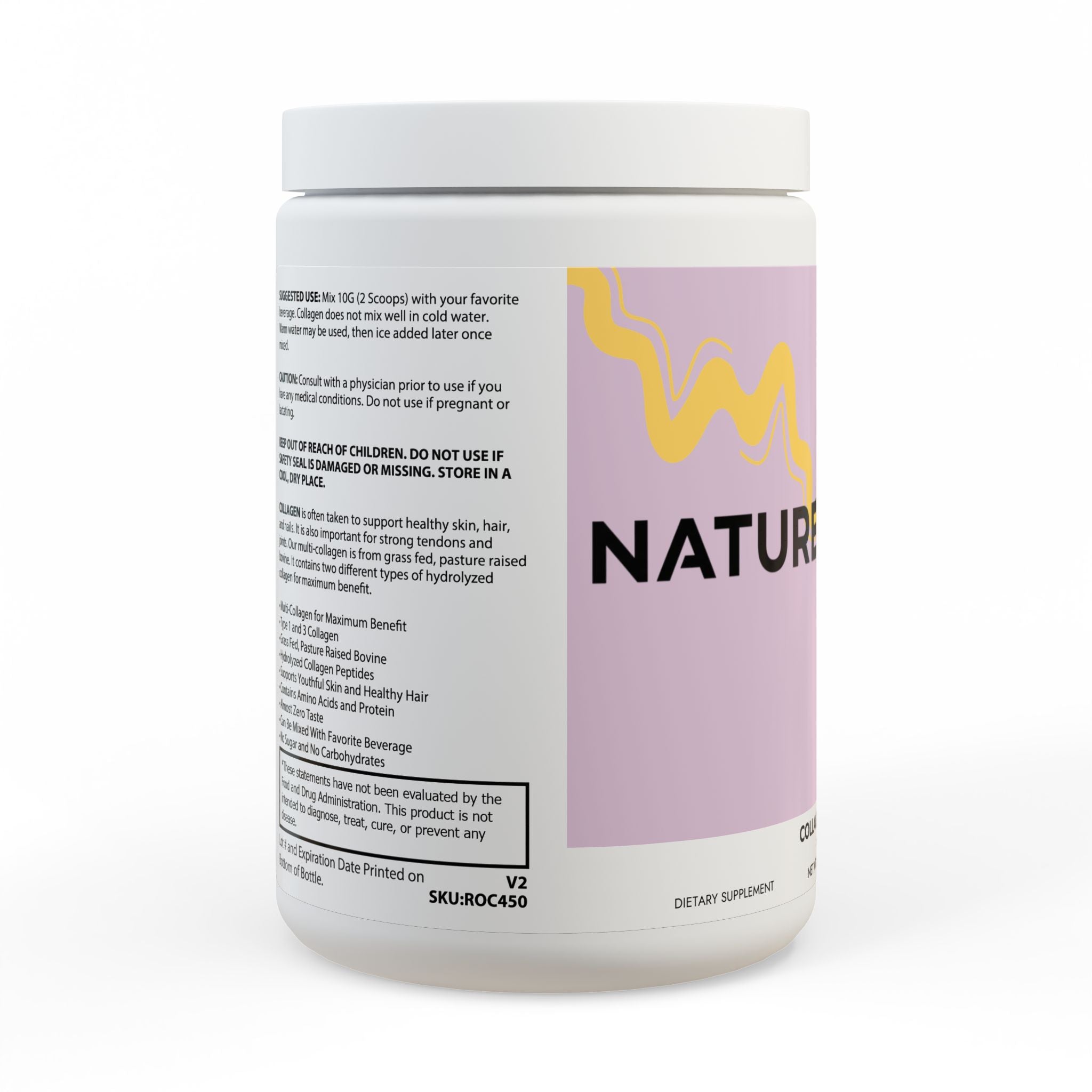 Collagen Peptides Type I & III Supplement (350g, 12.3oz)